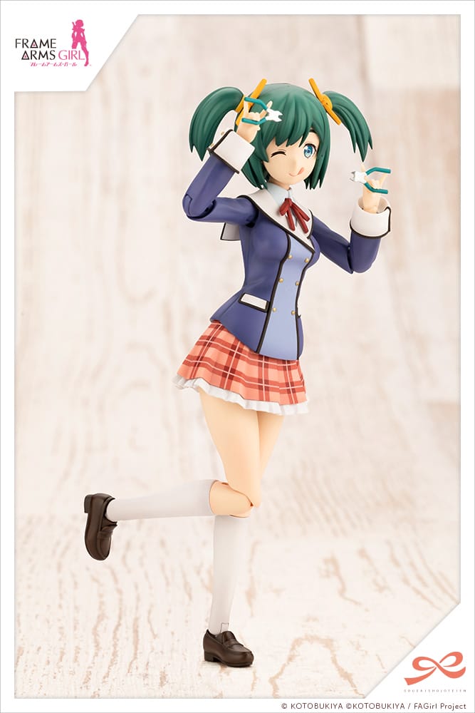 Sousai Shojo Teien x "Frame Arms Girl" Kotobuki Bukiko Wakaba Girls' High School Winter Clothes - Kotobukiya - Glacier Hobbies