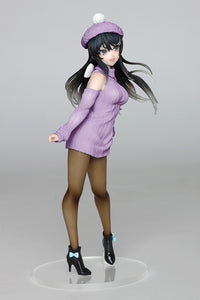 [PREORDER] Rascal Does Not Dream of Bunny Girl Senpai Coreful Figure - Mai Sakurajima (Knit One-piece Ver.) Renewal Edition Prize Figure - Glacier Hobbies - TAITO