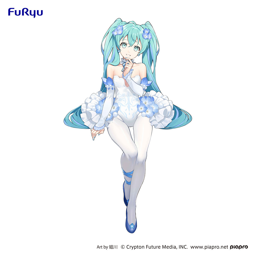 [PREORDER] US Only bonus include Hatsune Miku Noodle Stopper Figure -Hatsune Miku /Flower Fairy Nemophila - Non Scale Figure - Glacier Hobbies - FuRyu Corporation