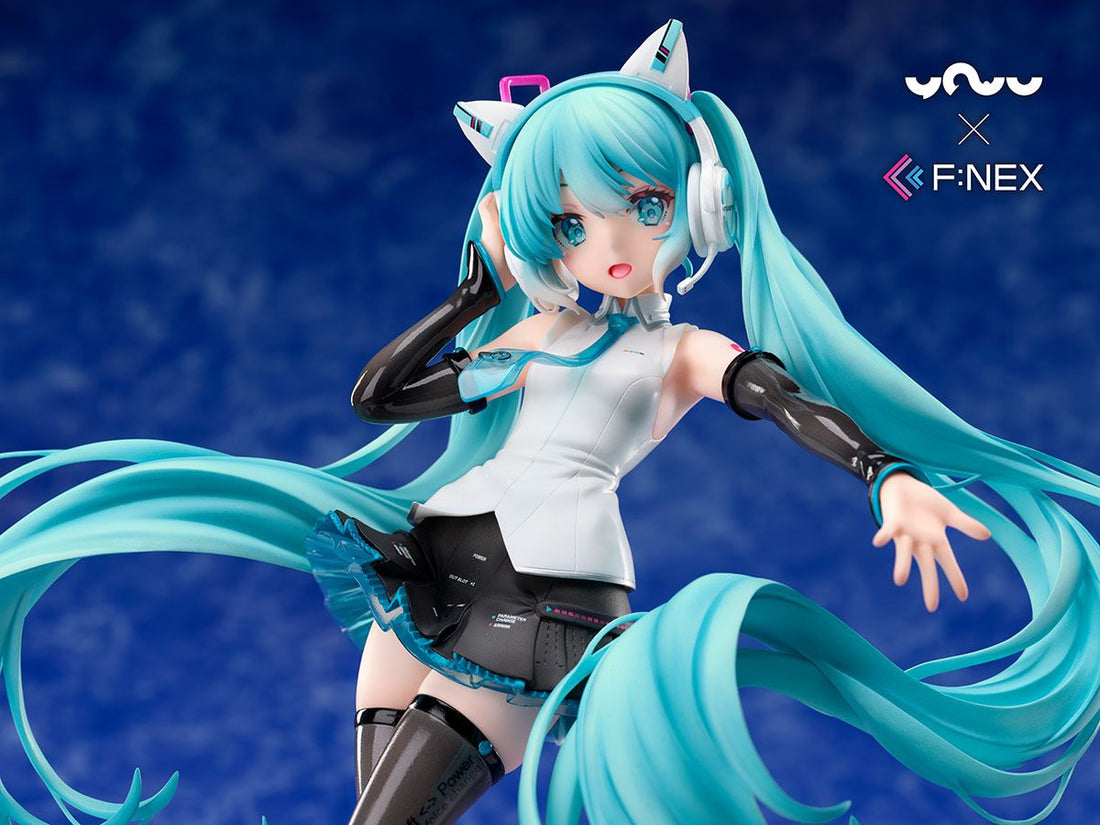 [YOWUxF:NEX] Hastune Miku Cat Ear Headphone Ver. 1/7 Scale Figure - Glacier Hobbies - FURYU Corporation