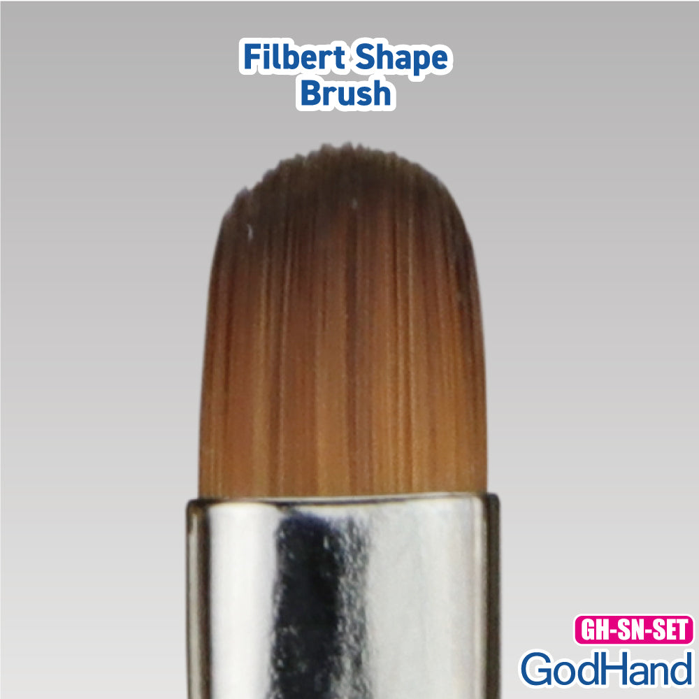Godhand GH-BRSP-SN-SET Brushwork Semi-PRO 4 Brushes Set - Glacier Hobbies - GodHand