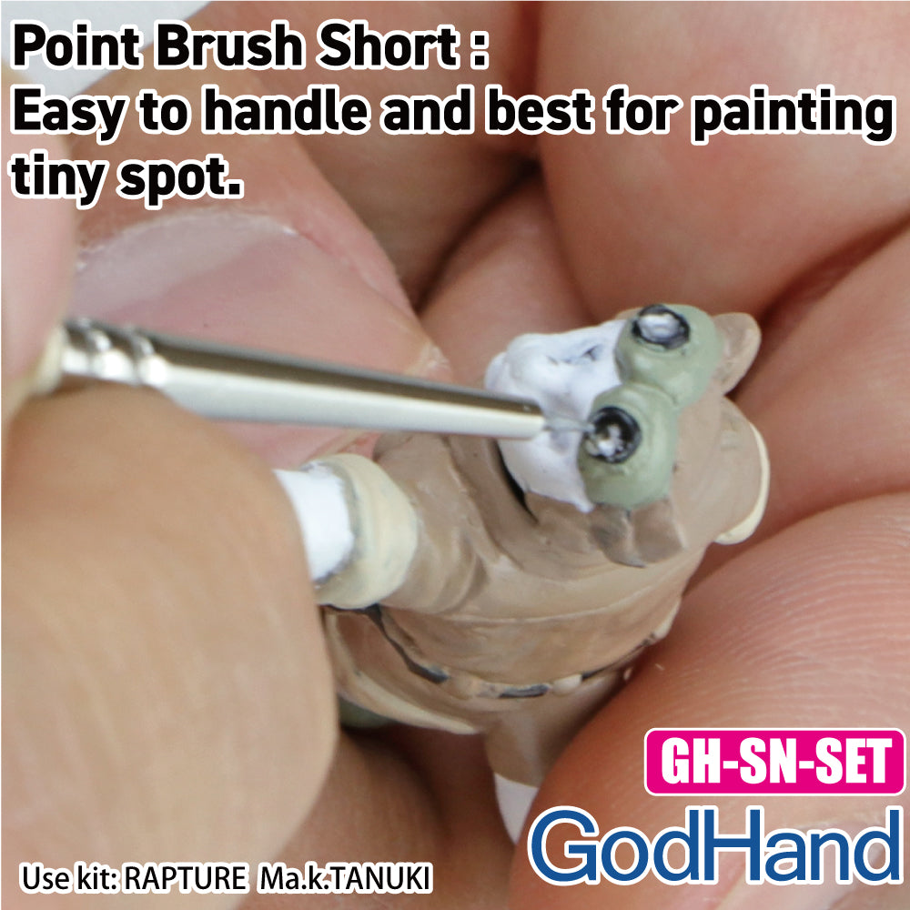 Godhand GH-BRSP-SN-SET Brushwork Semi-PRO 4 Brushes Set - Glacier Hobbies - GodHand