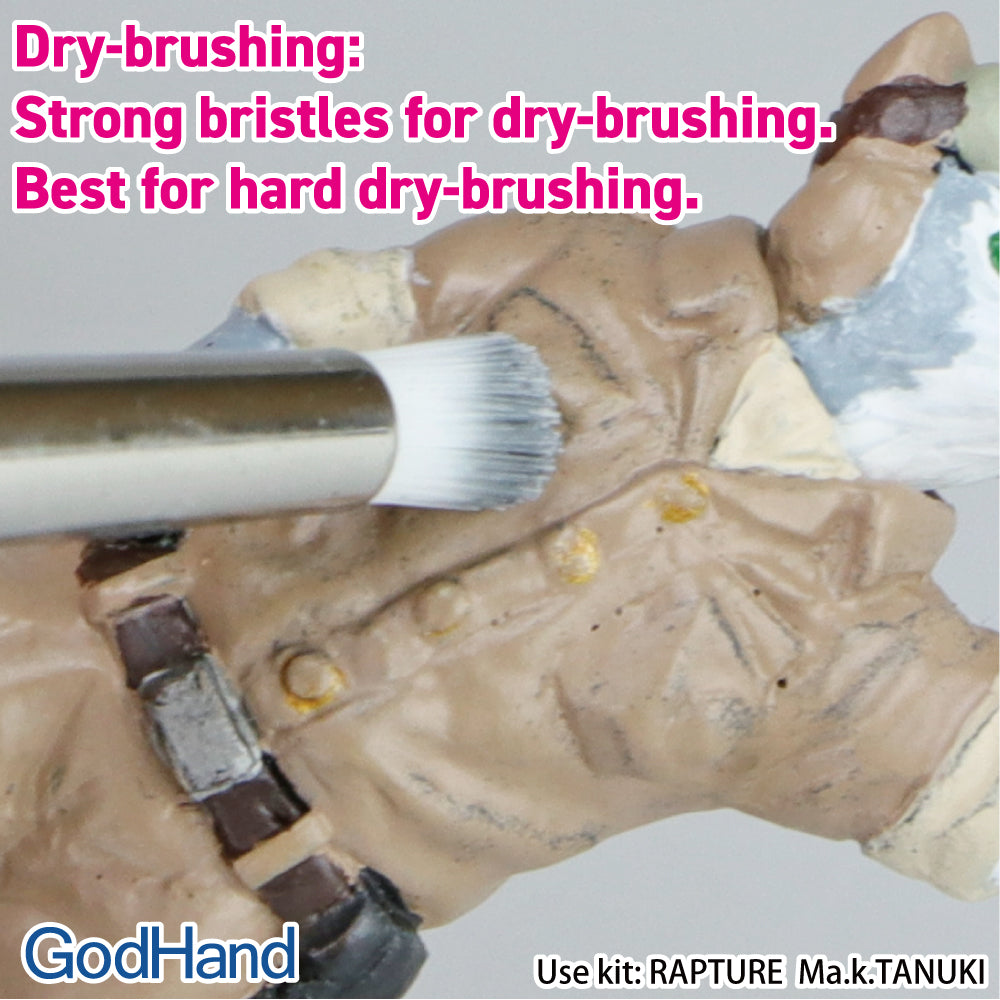 Godhand GH-BRSP-SN-SET Brushwork Semi-PRO 4 Brushes Set - Glacier Hobbies - GodHand