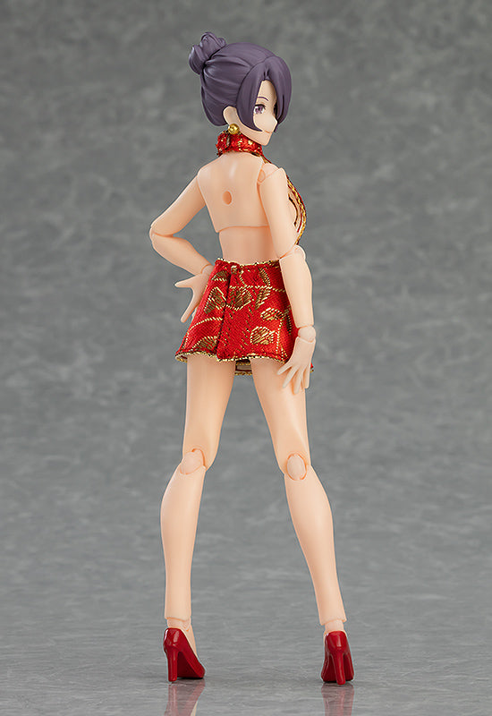 [PREORDER] figma Female Body (Mika) with Mini Skirt Chinese Dress Outfit - Glacier Hobbies - Max Factory
