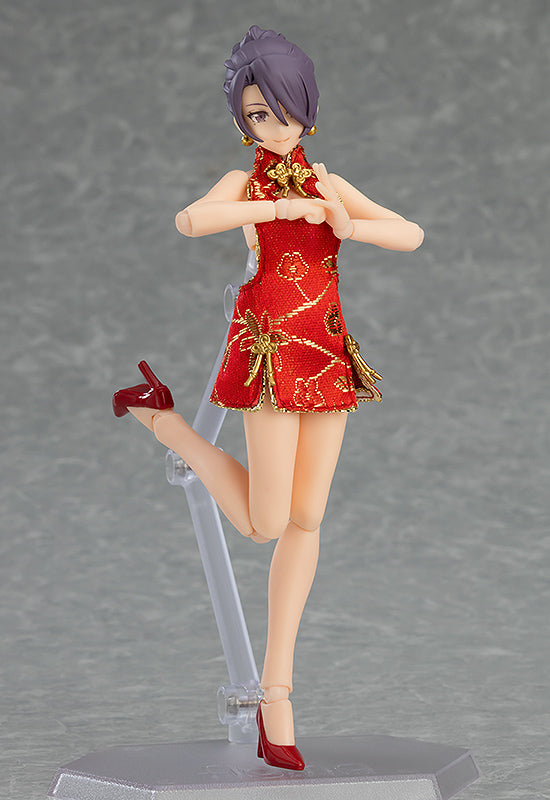 [PREORDER] figma Female Body (Mika) with Mini Skirt Chinese Dress Outfit - Glacier Hobbies - Max Factory