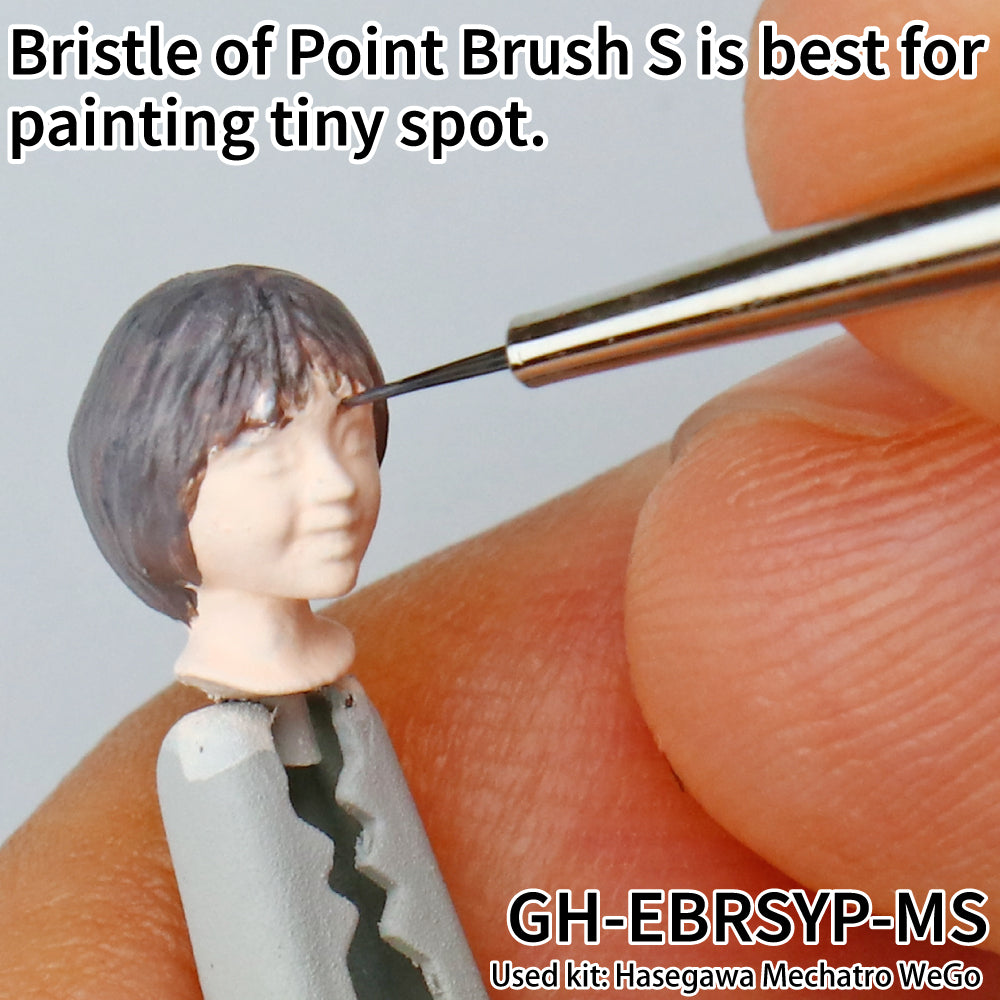 Godhand GH-EBRSYP-MS Brushwork Short Grip Point Brush S - Glacier Hobbies - GodHand