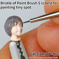 Godhand GH-EBRSYP-MS Brushwork Short Grip Point Brush S - Glacier Hobbies - GodHand