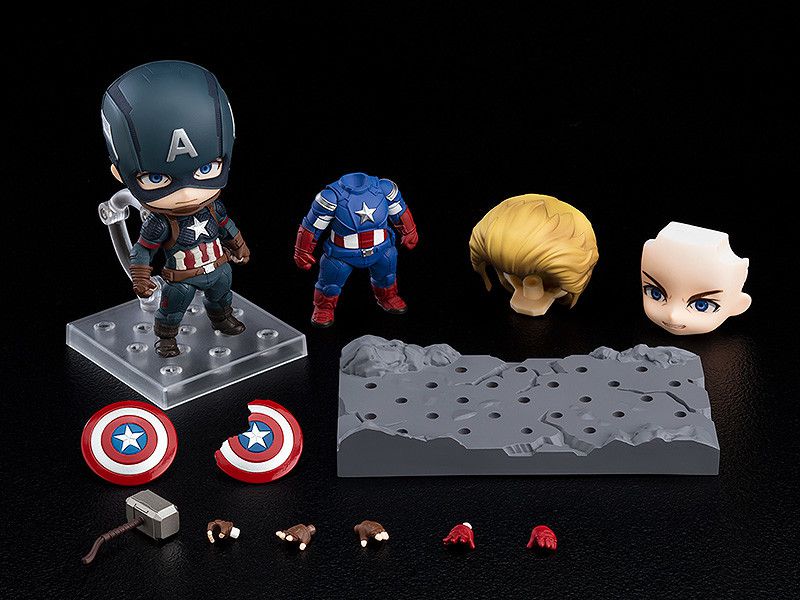 Captain America: Endgame Edition Deluxe Nendoroid 1218-DX - Avengers Endgame - Glacier Hobbies - Good Smile Company